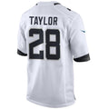 J.Jaguars #28 Fred Taylor White Stitched Player Game Retired Football Jerseys