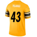 #43 Troy Polamalu Player P.Steelers Gold Stitched Game Football Jerseys