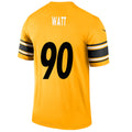 #90 T.J. Watt Player P.Steelers Gold Inverted Team Game Football Jerseys