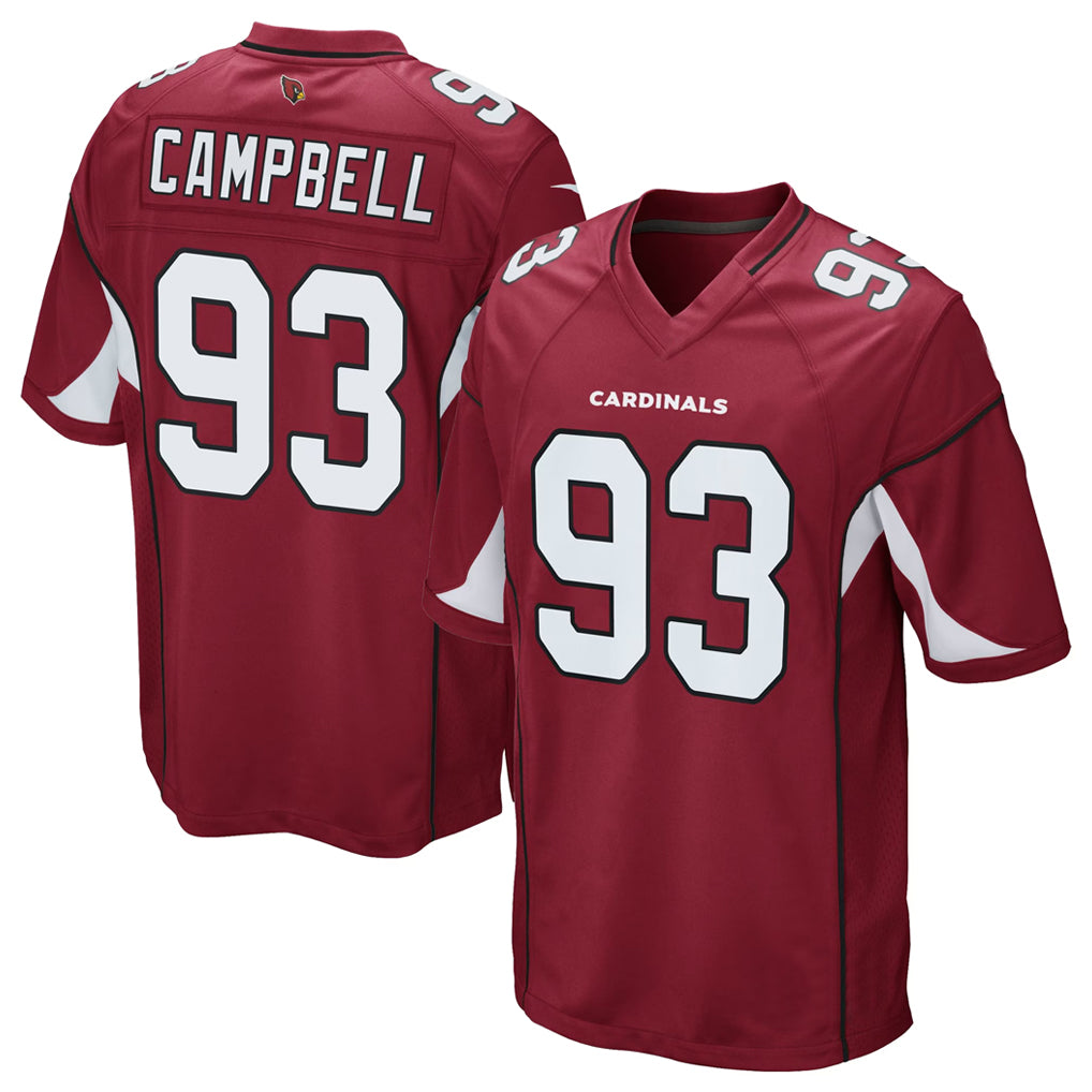 A.Cardinals #93 Calais Campbell Player Cardinal Game Football Jerseys
