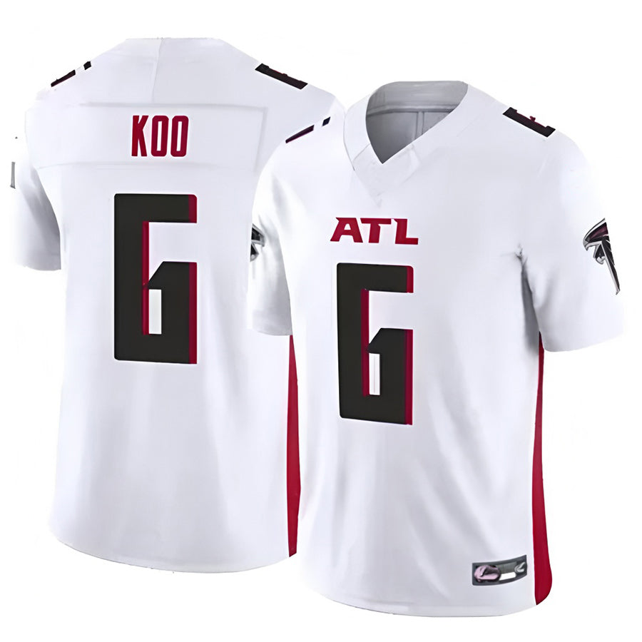 A.Falcons #6 Younghoe Koo Player White Vapor F.U.S.E. Limited Elite Football Jerseys