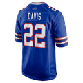 B.Bills #22 Ray Davis Player Royal Home Game Football Jerseys