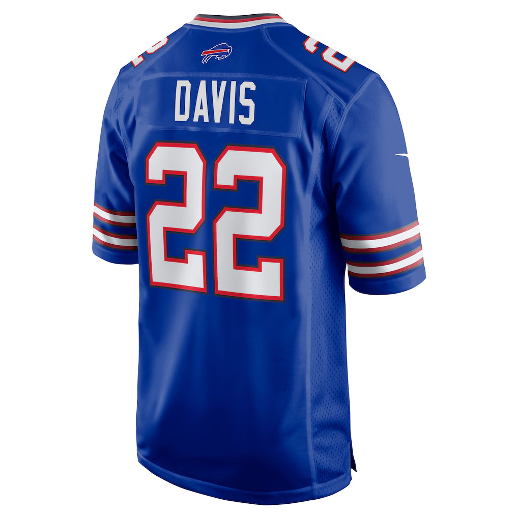 B.Bills #22 Ray Davis Player Royal Home Game Football Jerseys