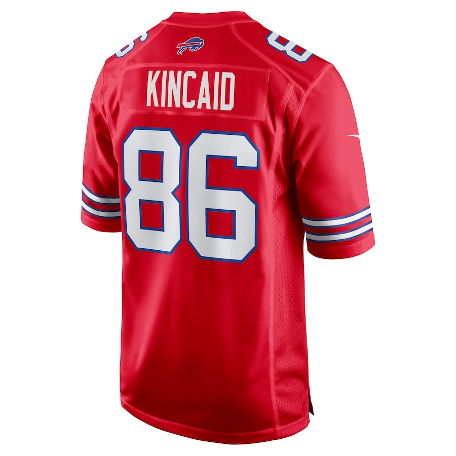 B.Bills #86 Dalton Kincaid Player Red Home Game Football Jerseys