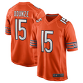 C.Bears #15 Rome Odunze Orange Player Game Football Jerseys