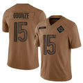 C.Bears #15 Rome Odunze Player Limited Brown Salute To Service Football Jerseys