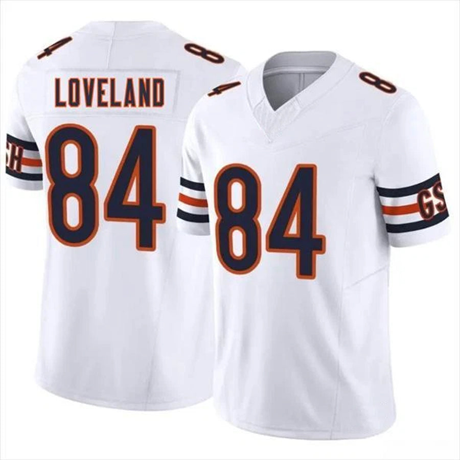 C.Bears #84 Colston Loveland Player F.U.S.E. Limited White Game Football Jerseys
