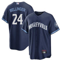 C.Cubs #24 Cody Bellinger Player Navy City Connect Vapor Limited Baseball Jerseys
