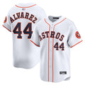 H.Astros #44 Yordan Alvarez Player Whtie Home Limited Baseball Jerseys