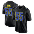 LA.Rams #55 Braden Fiske Player Black Fashion Game Football Jerseys