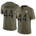 M.Dolphins #44 Chop Robinson Player Salute To Service Olive Football Jerseys