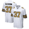 NO.Saints #37 Steve Gleason Player White Alternate Game Football Jerseys