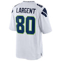 S.Seahawks #80 Steve Largent Player White Home Game Football Jerseys