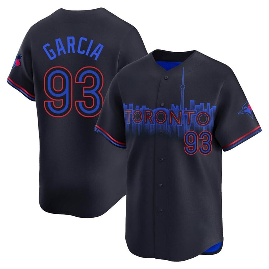 T.Blue Jays #93 Yimi Garcia Player Black City Connect Limited Baseball Jerseys