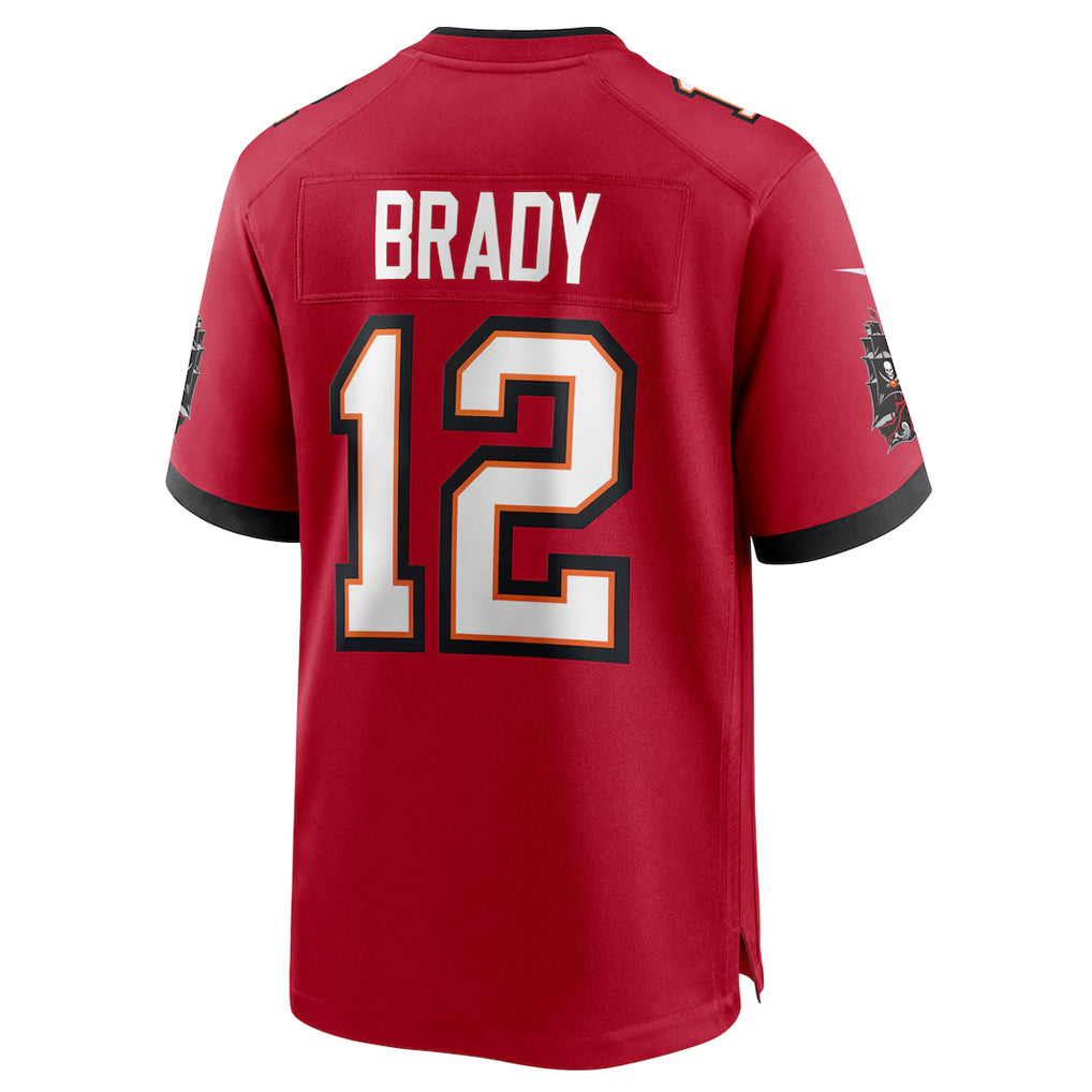 TB.Buccaneers #12 Tom Brady Player Red Home Game Football Jerseys