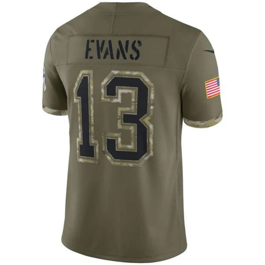 #13 Mike Evans Player TB.Buccaneers Olive Salute To Service Limited Football Jerseys