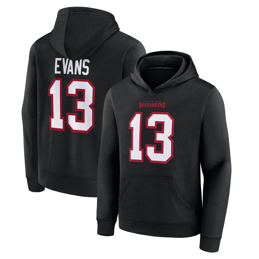 TB.Buccaneers #13 Mike Evans Player Graphic Black Hoodie Football Jerseys