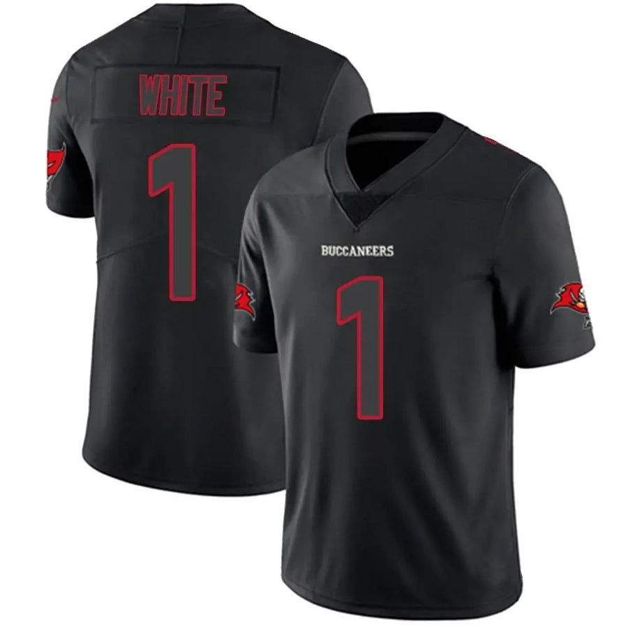TB.Buccaneers #1 Rachaad White Player Limited Black Impact Football Jerseys
