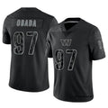 W.Commanders #97 Efe Obada Player Black RFLCTV Limited Football Jerseys